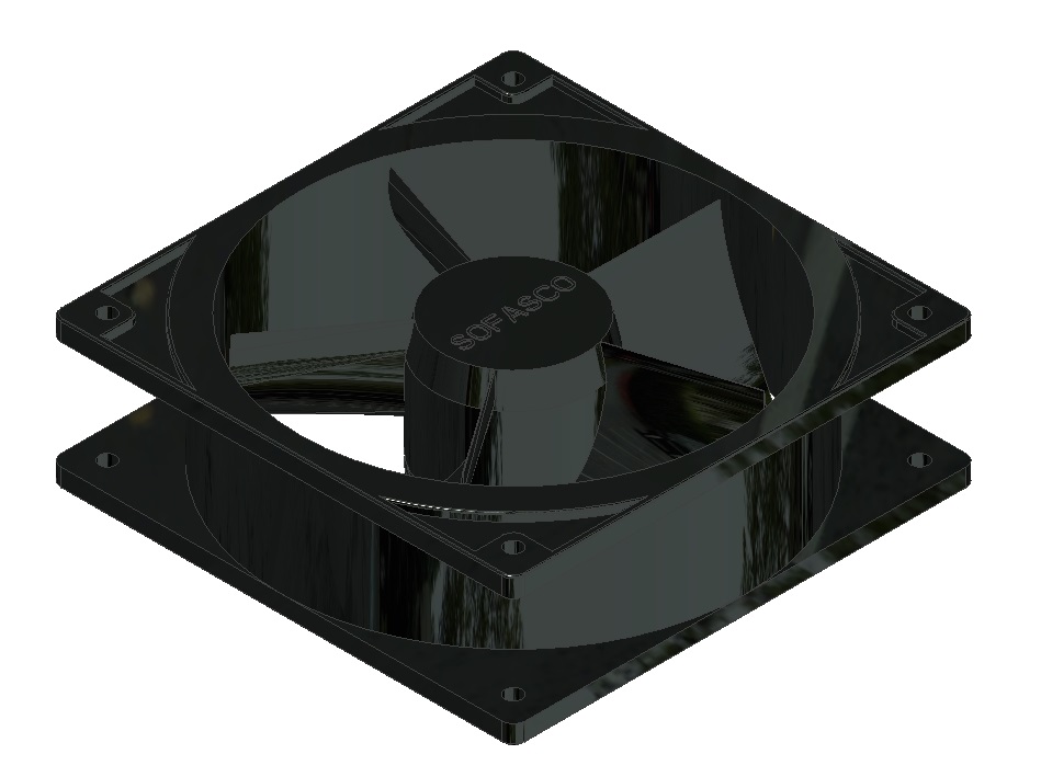 风扇a 12038-RF（120х120х38мм）